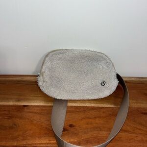 lululemon athletica Cream Sherpa Crossbody Bag